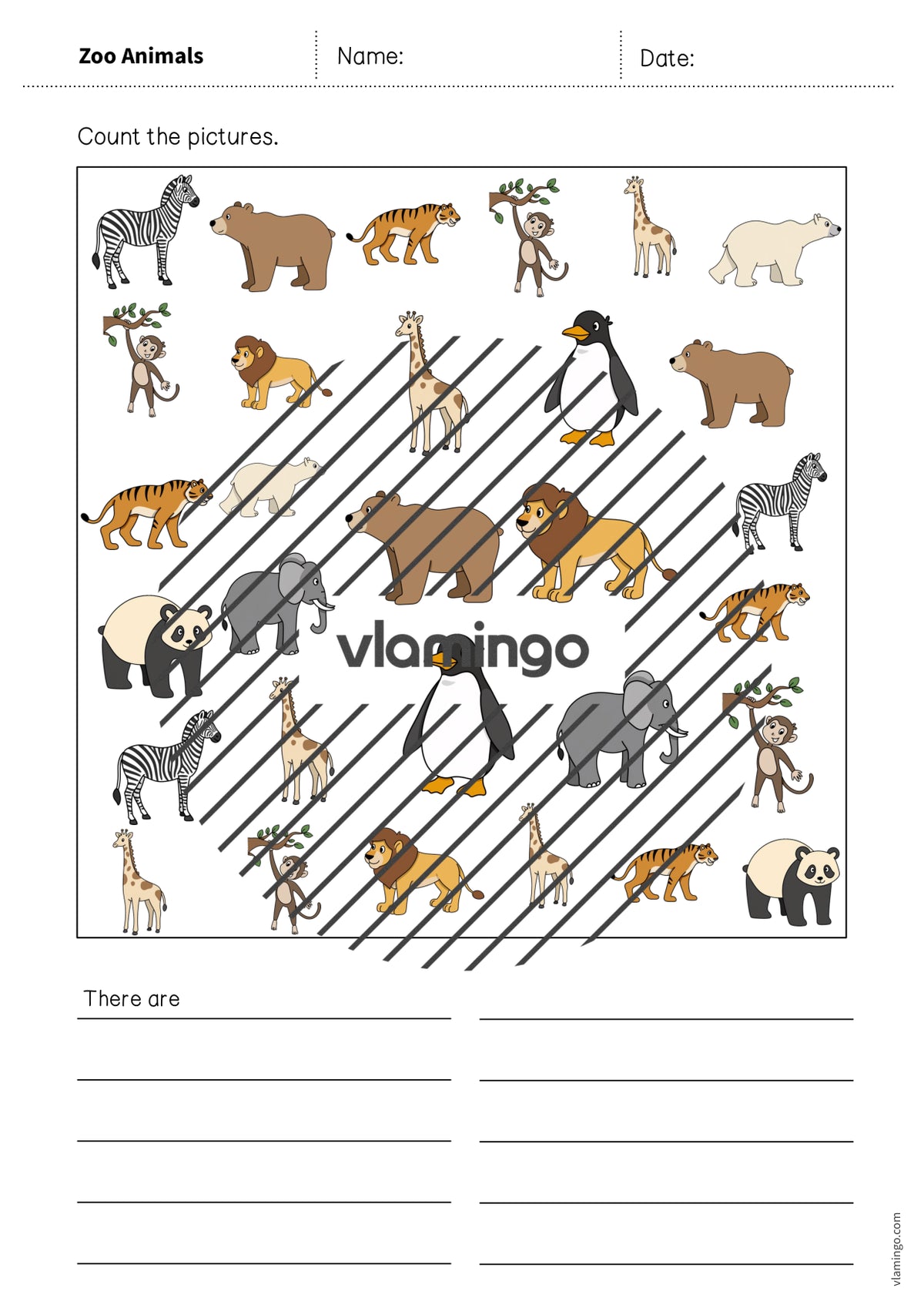 de englisch zoo animals how many worksheet 007