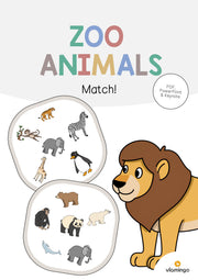 de englisch zoo animals match 001