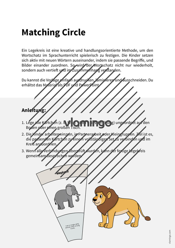 de englisch zoo animals matching circle 002