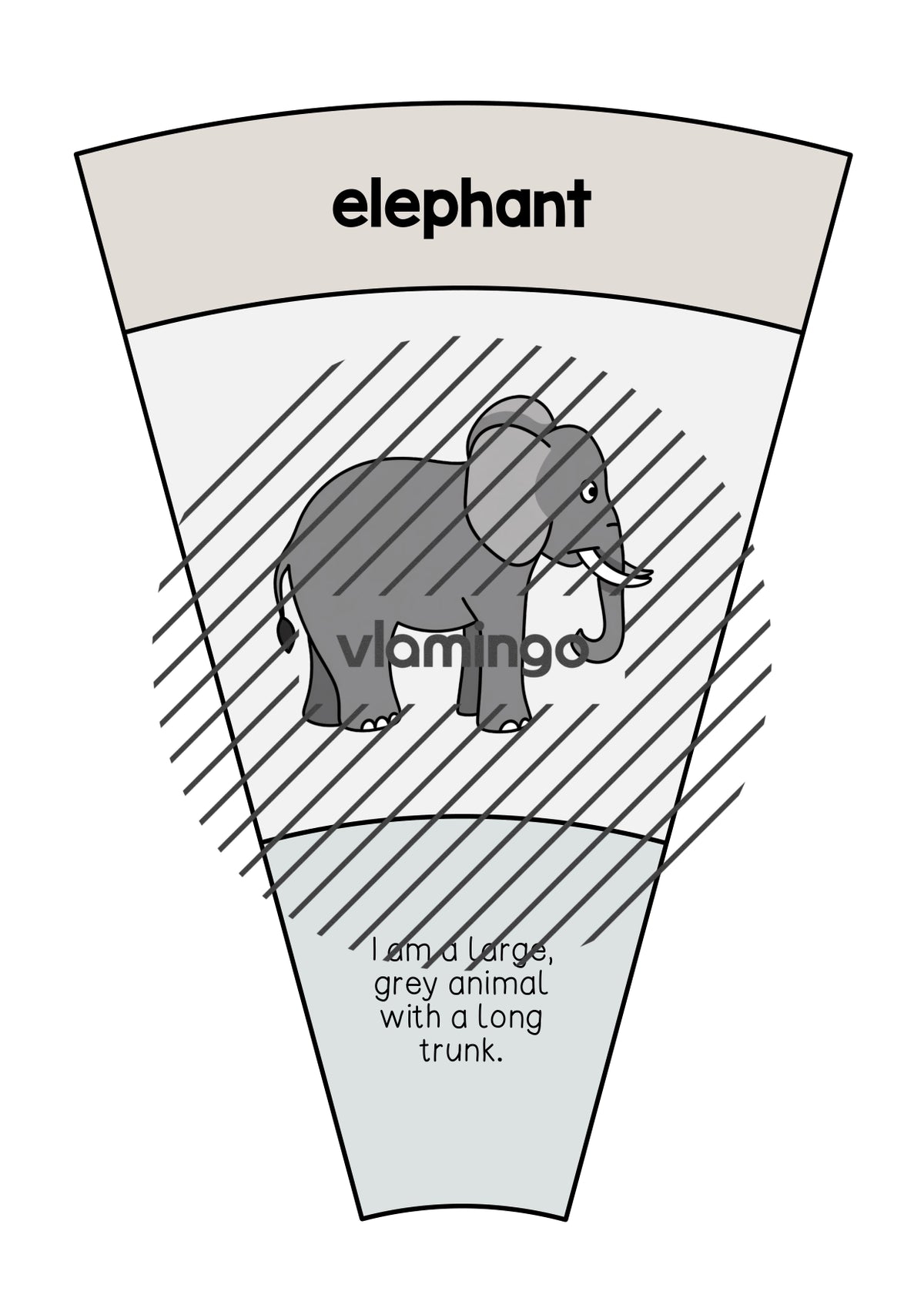 de englisch zoo animals matching circle 004