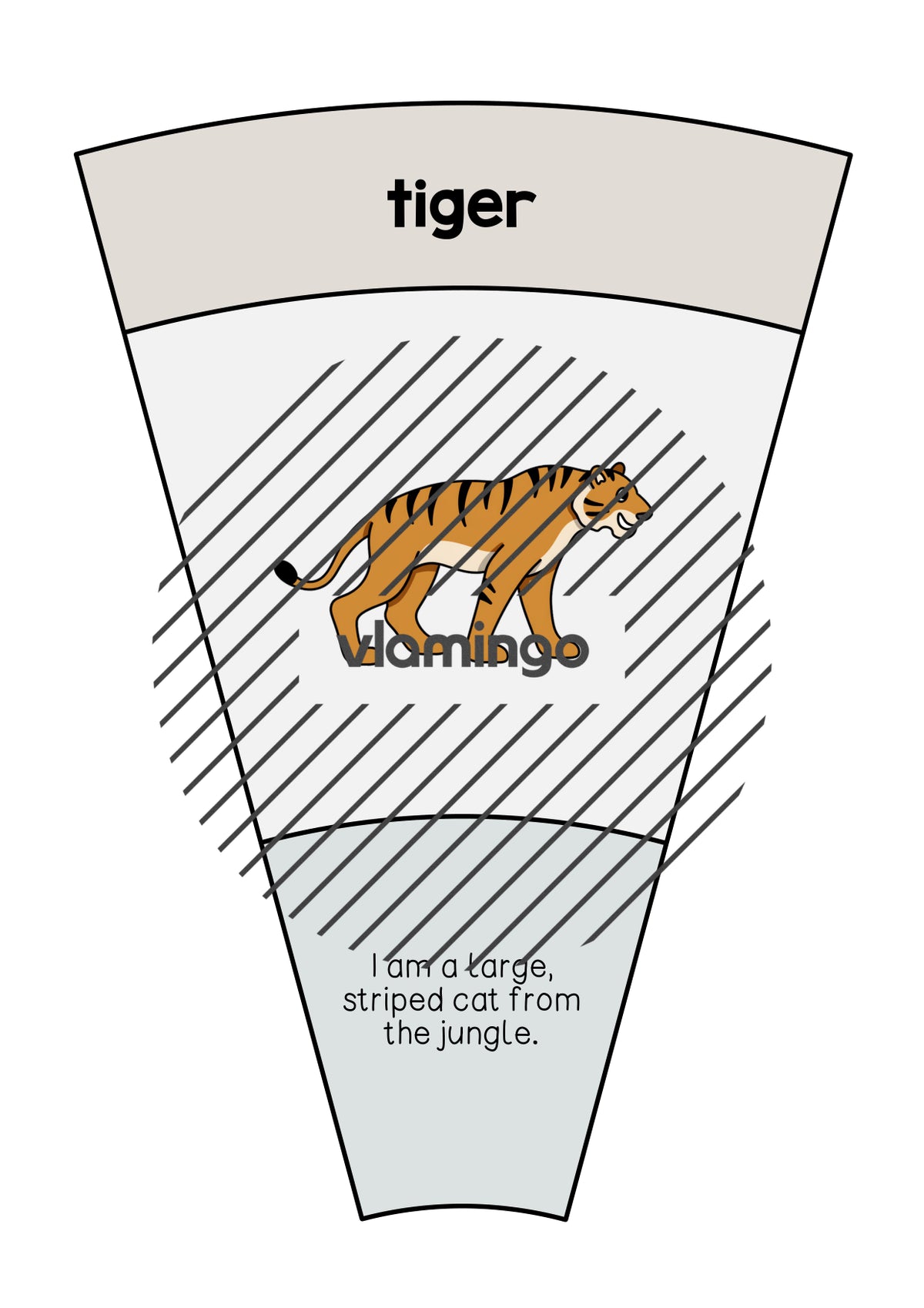 de englisch zoo animals matching circle 008