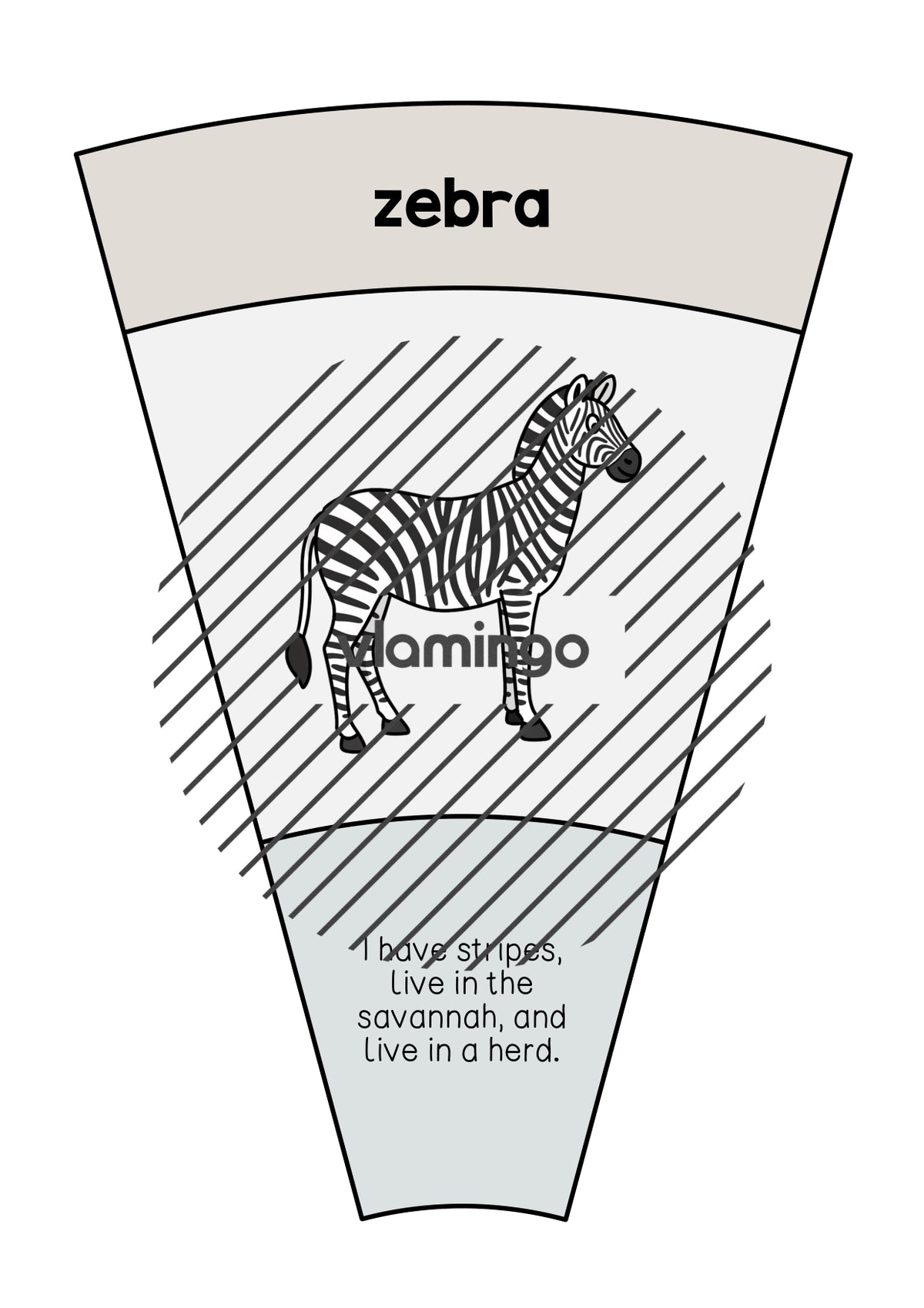 de englisch zoo animals matching circle 009