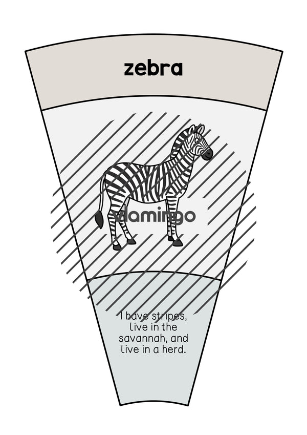 de englisch zoo animals matching circle 009
