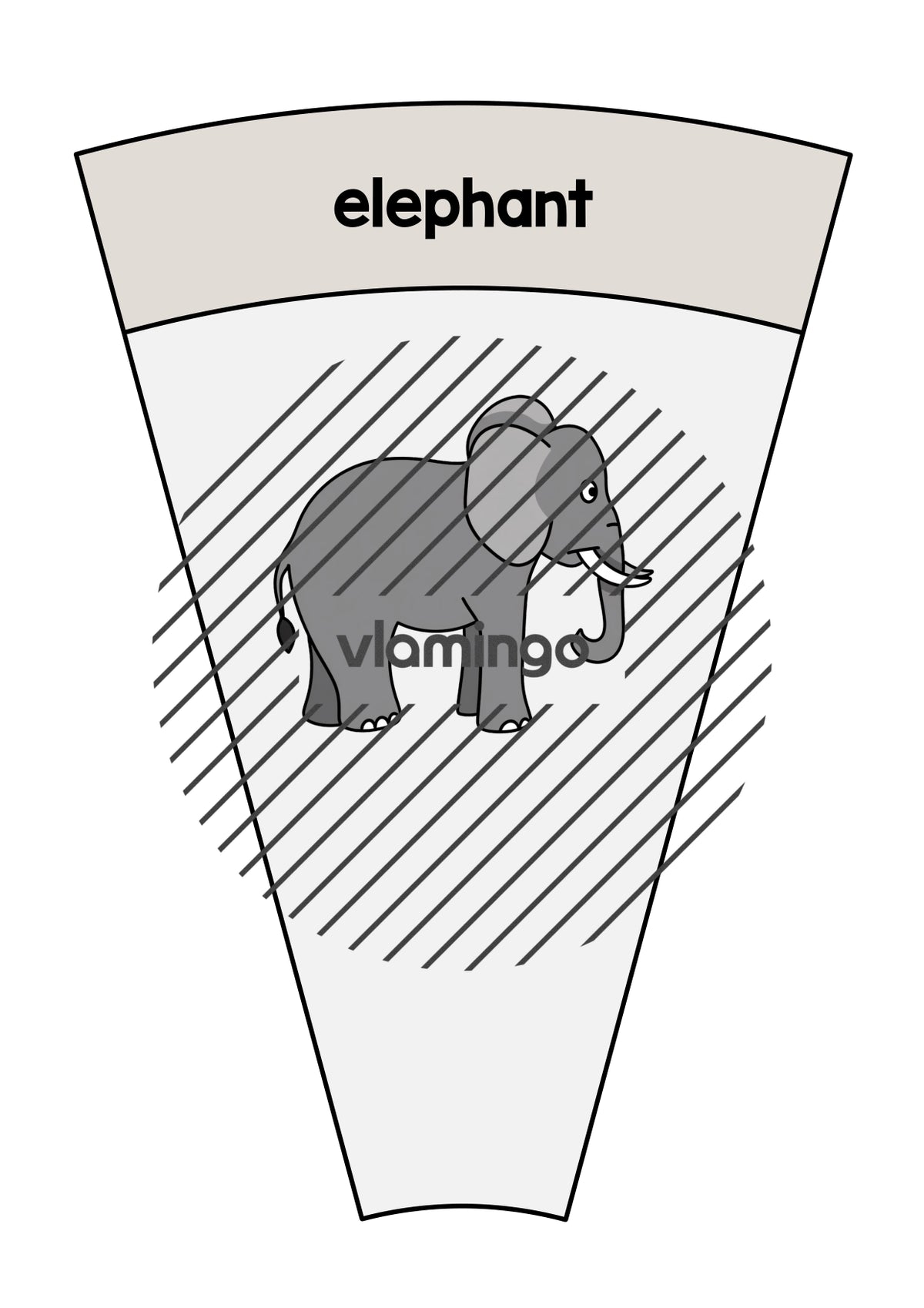 de englisch zoo animals matching circle 018