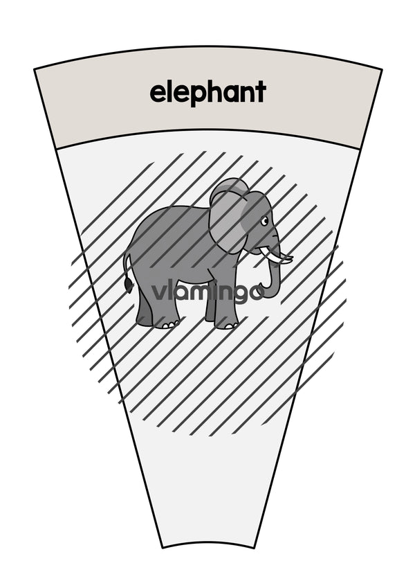 de englisch zoo animals matching circle 018