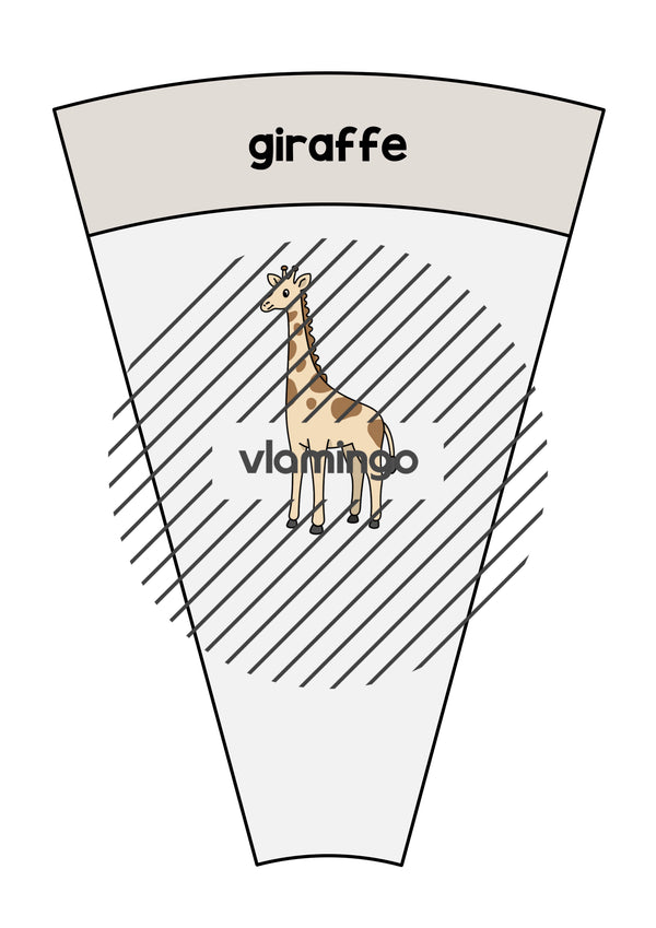 de englisch zoo animals matching circle 019