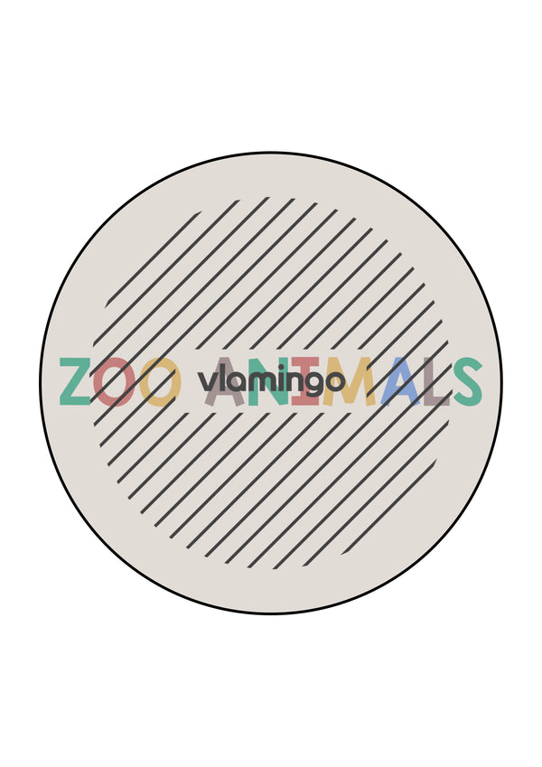 de englisch zoo animals matching circle 030