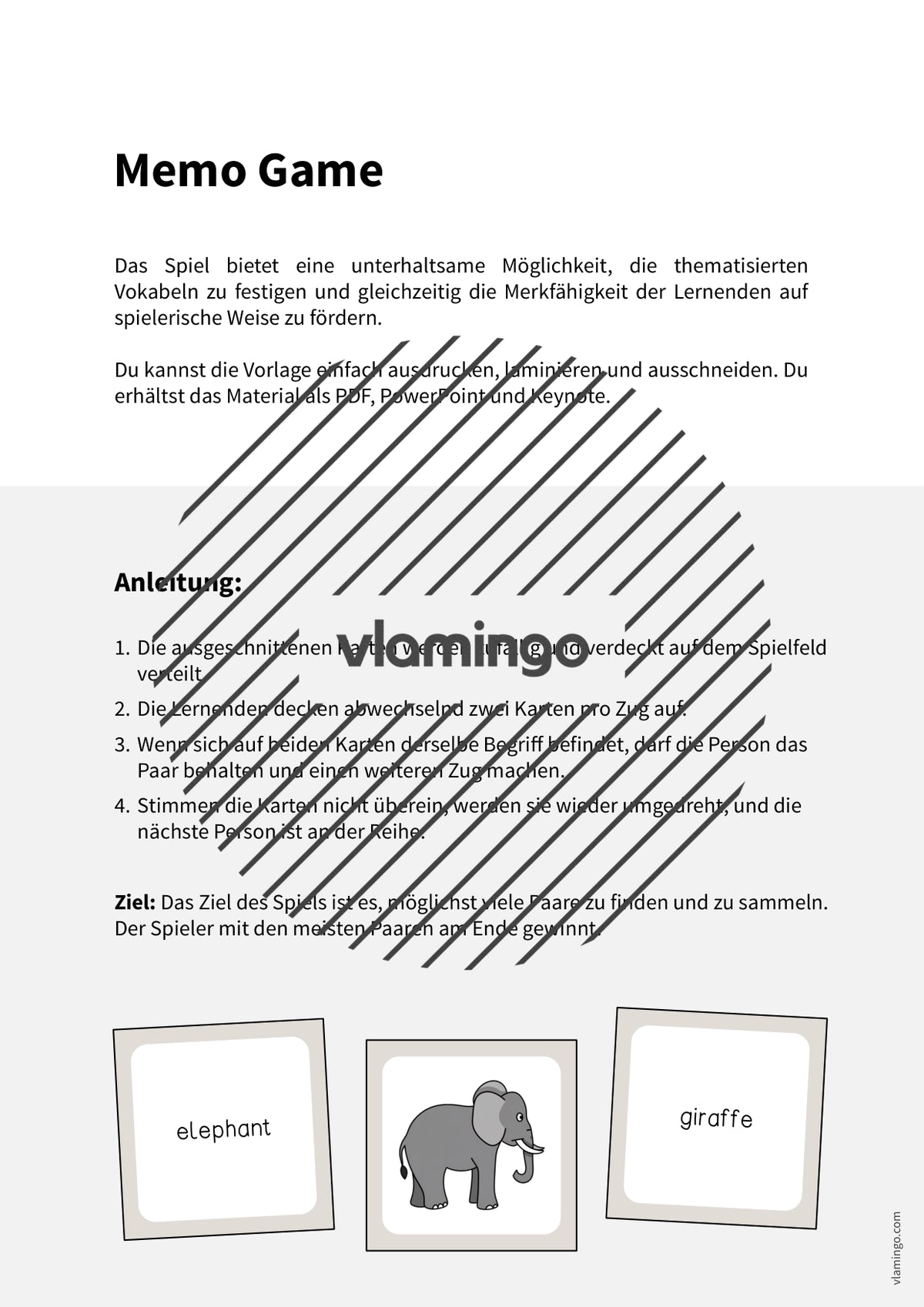 de englisch zoo animals memo game 002