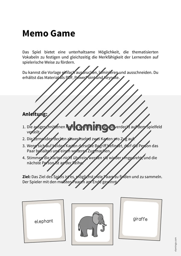 de englisch zoo animals memo game 002