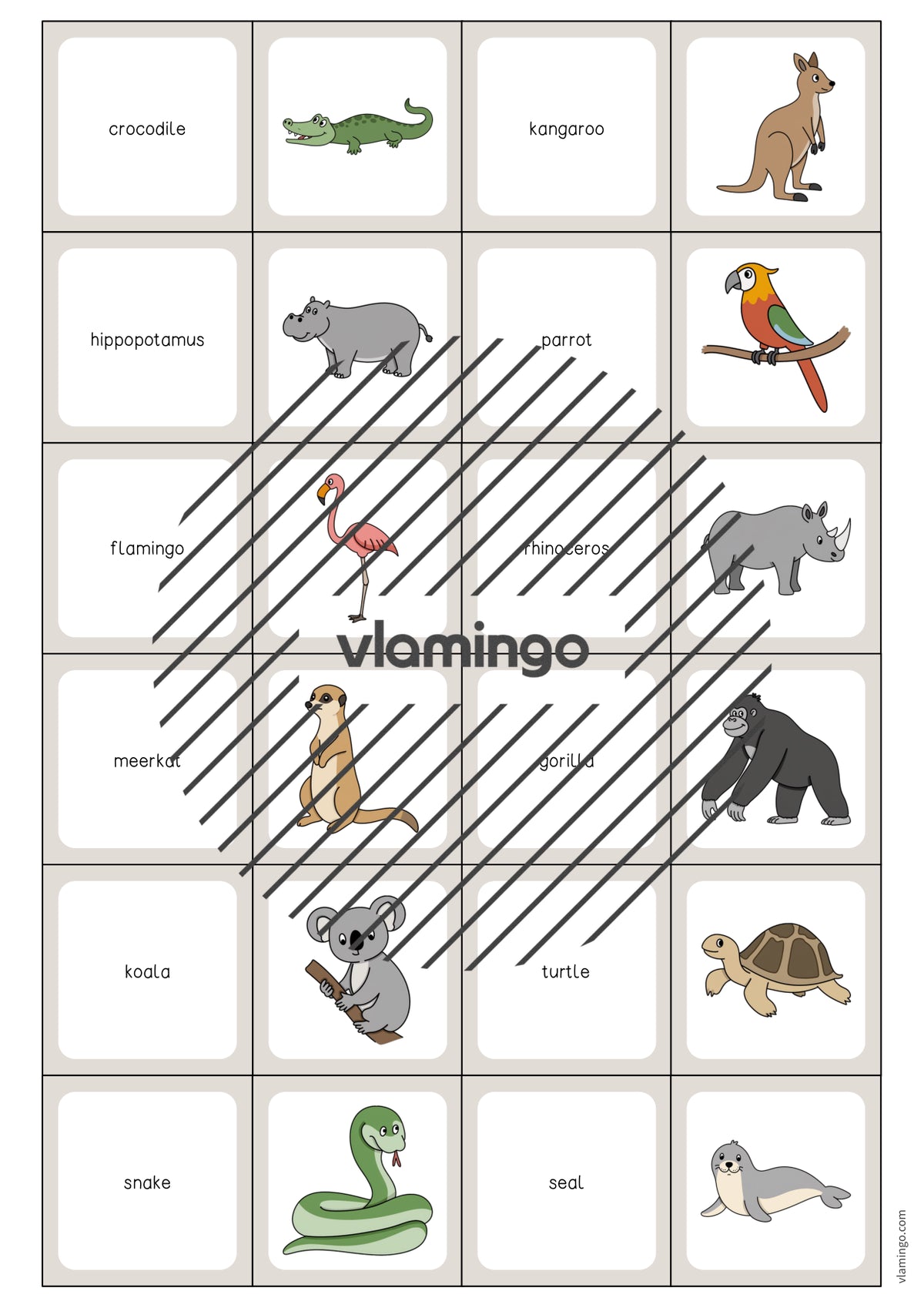 de englisch zoo animals memo game 004