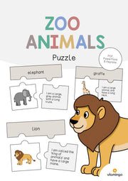 de englisch zoo animals puzzle 001