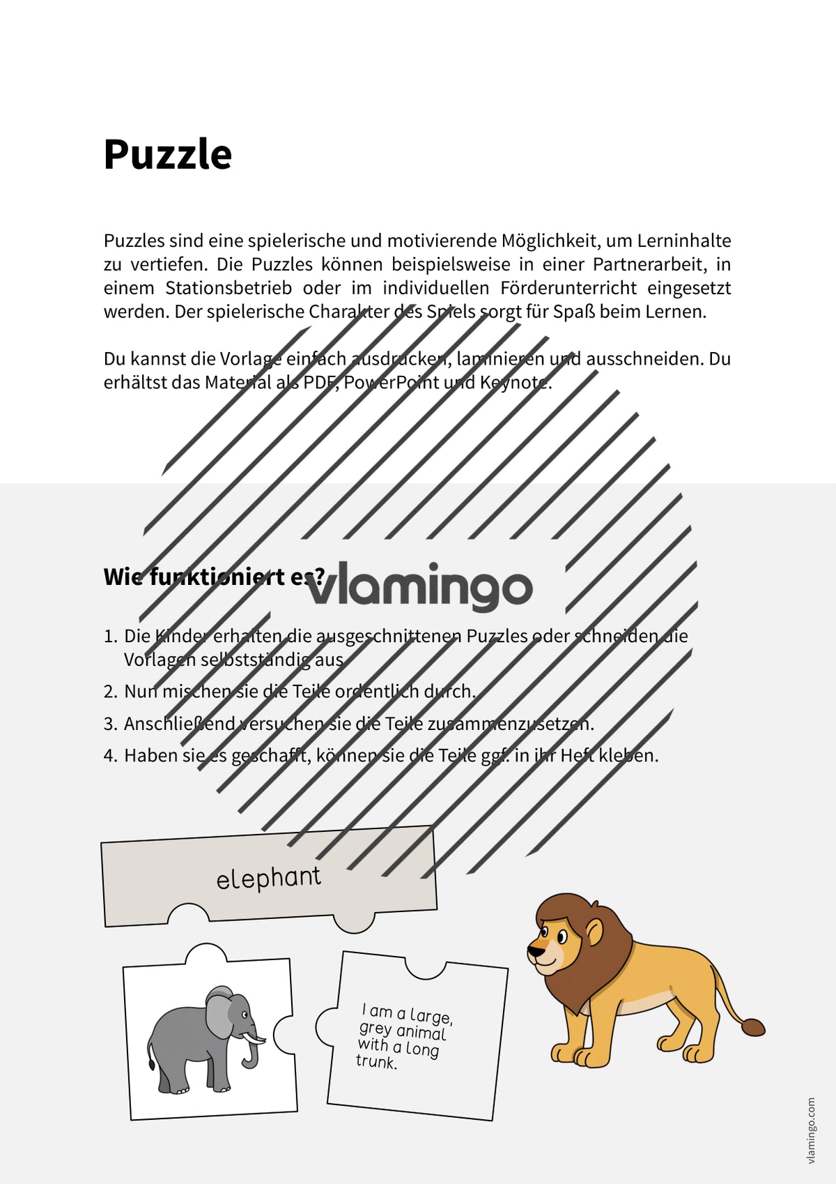 de englisch zoo animals puzzle 002