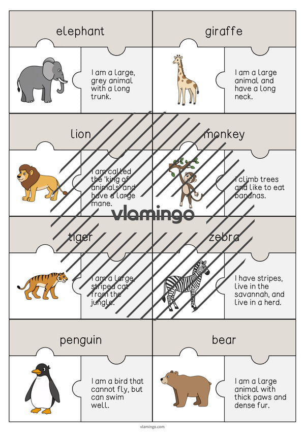 de englisch zoo animals puzzle 003