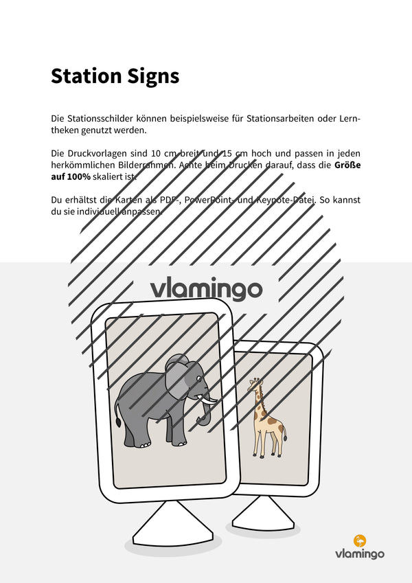 de englisch zoo animals station signs 002