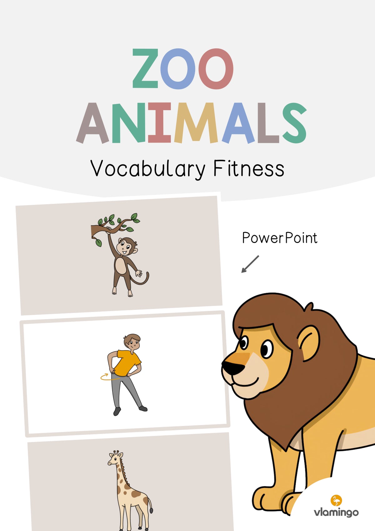de englisch zoo animals vocabulary fitness 001