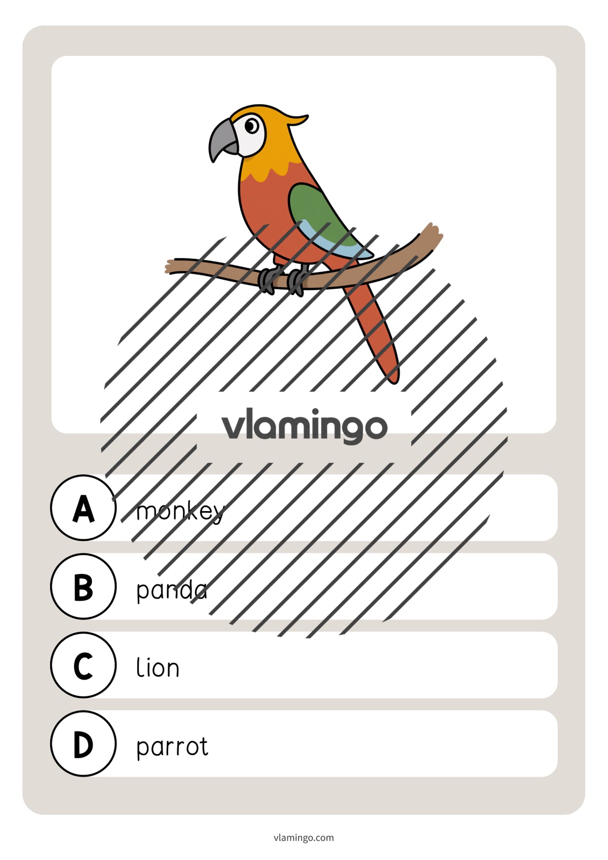 de englisch zoo animals vocabulary quiz 035