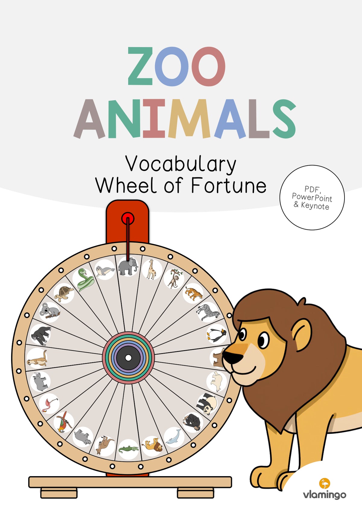 de englisch zoo animals vocabulary wheel of fortune 001