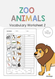 de englisch zoo animals vocabulary worksheet 2 001