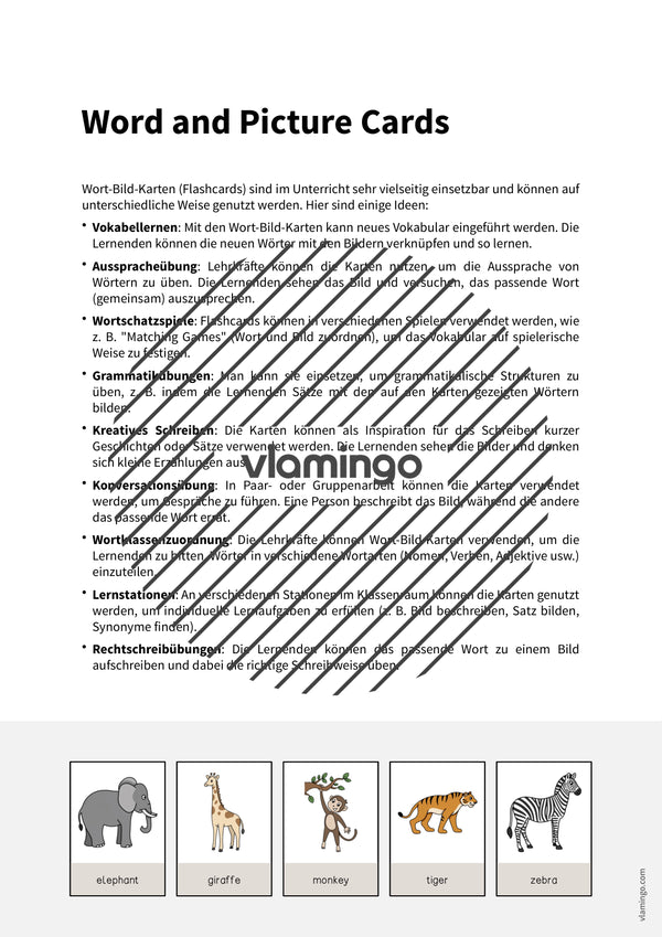 de englisch zoo animals word and picture cards 002