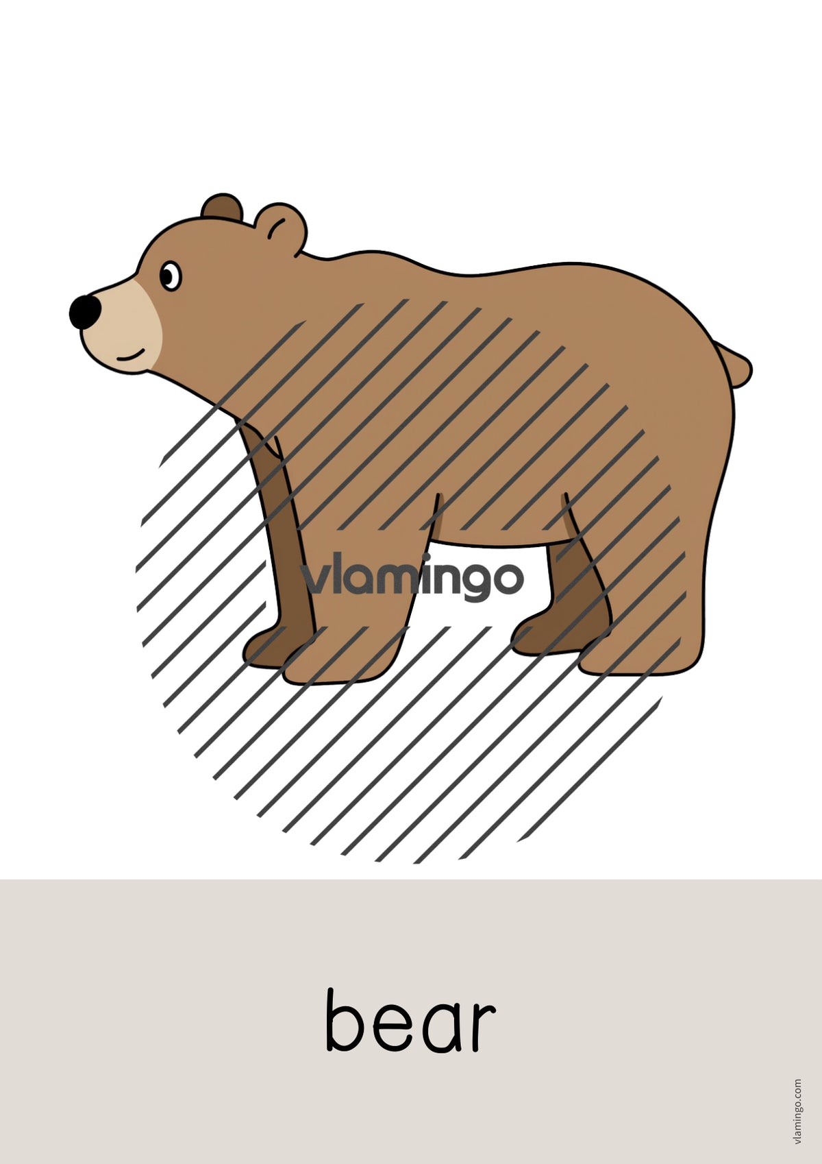 de englisch zoo animals word and picture cards 009