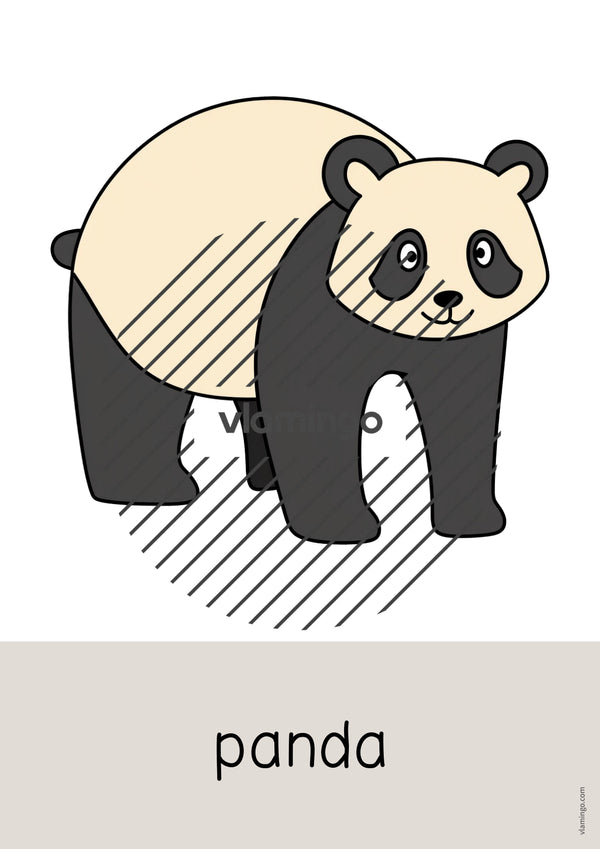de englisch zoo animals word and picture cards 011