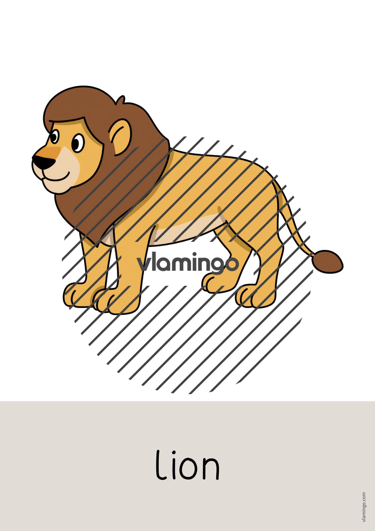 de englisch zoo animals word and picture cards 014