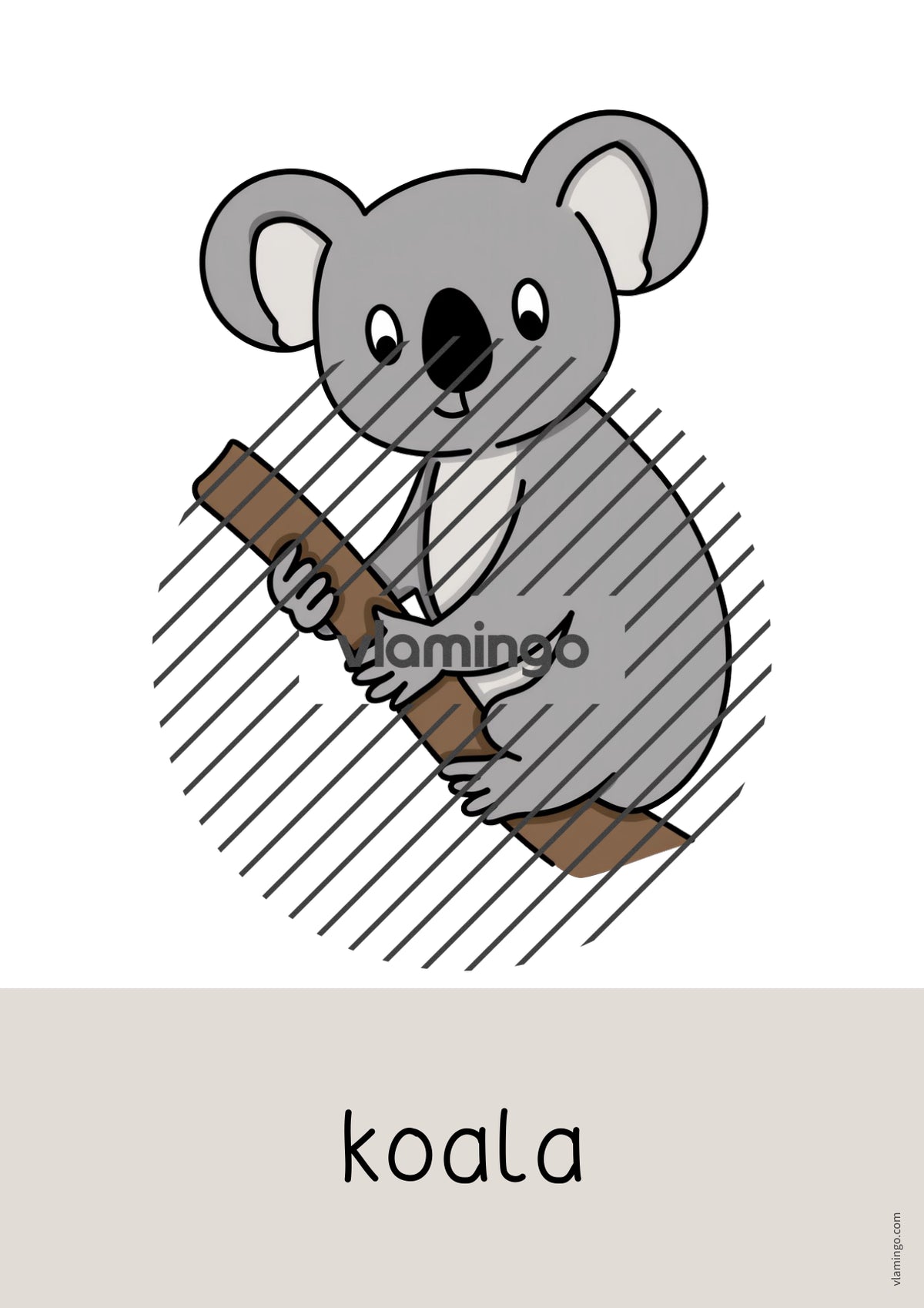de englisch zoo animals word and picture cards 023