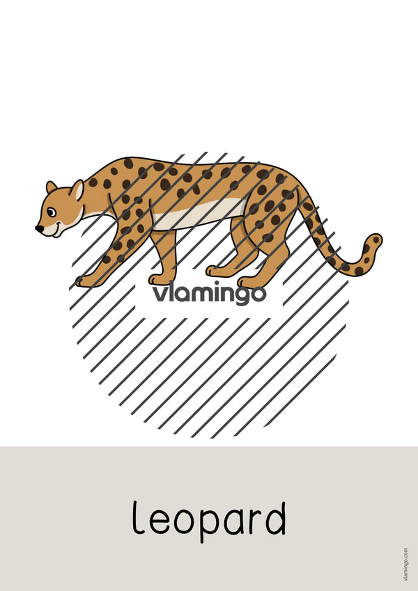 de englisch zoo animals word and picture cards 033