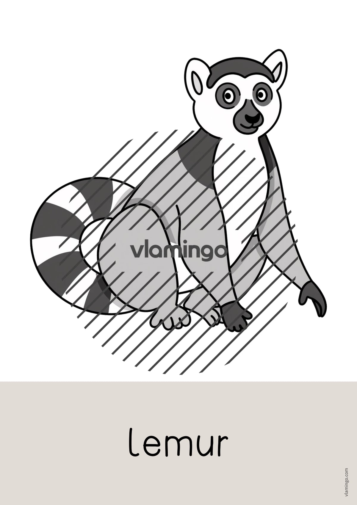 de englisch zoo animals word and picture cards 048