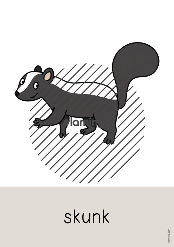 de englisch zoo animals word and picture cards 056