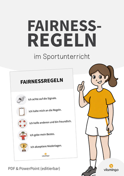 Fairnessregeln im Sportunterricht (Karten & Regelposter)