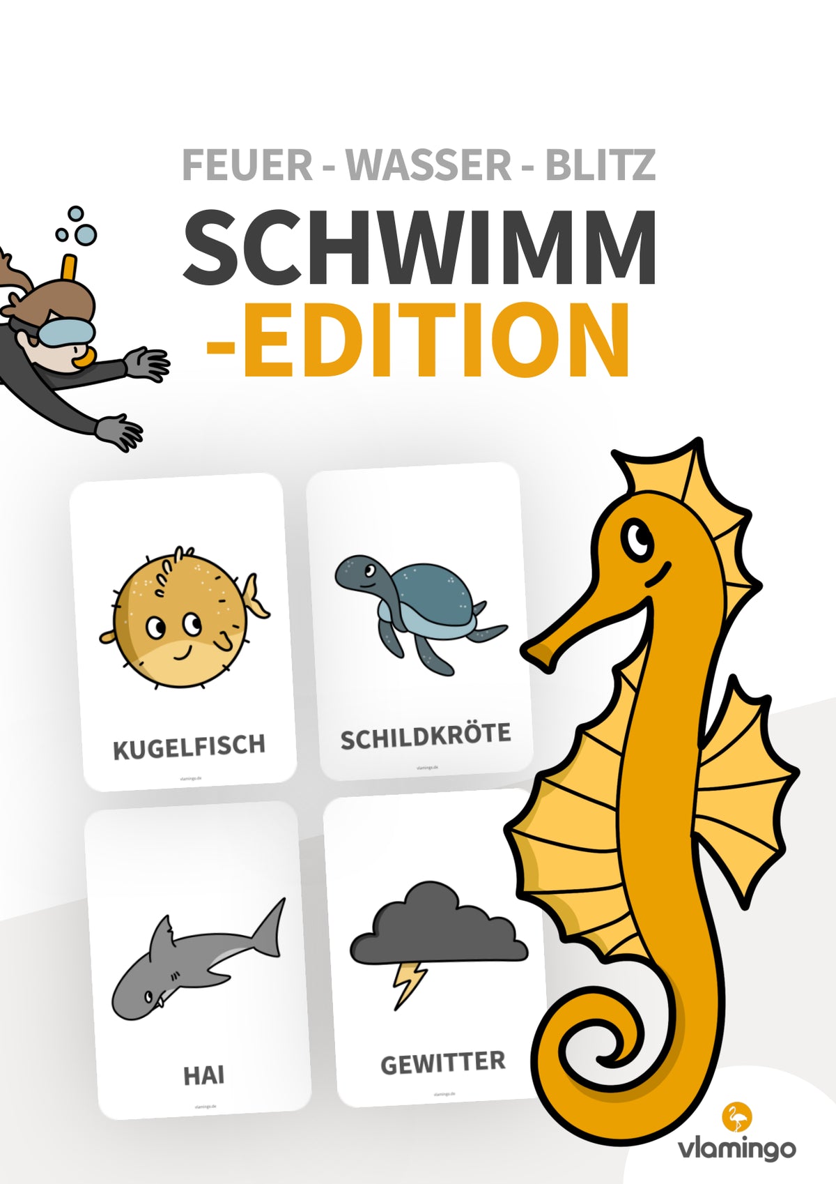 Feuer, Wasser, Blitz: Schwimmedition für den Schwimmunterricht
