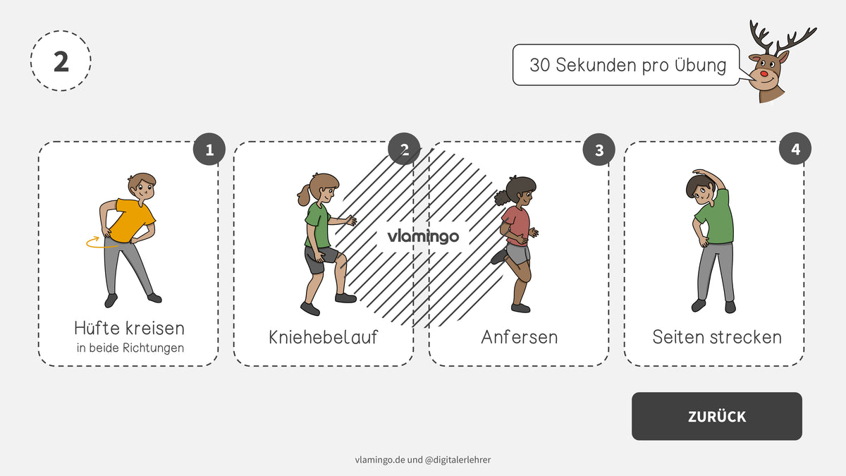 Fitness-Adventskalender für den Unterricht (Bewegungspausen)