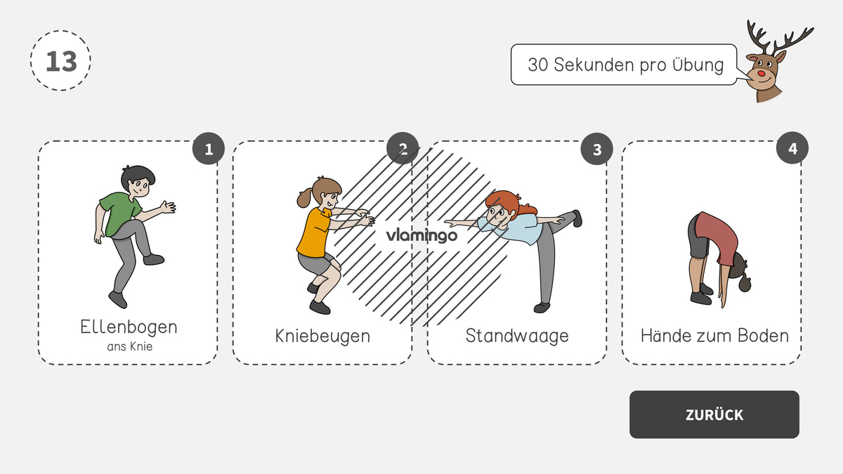 Fitness-Adventskalender für den Unterricht (Bewegungspausen)