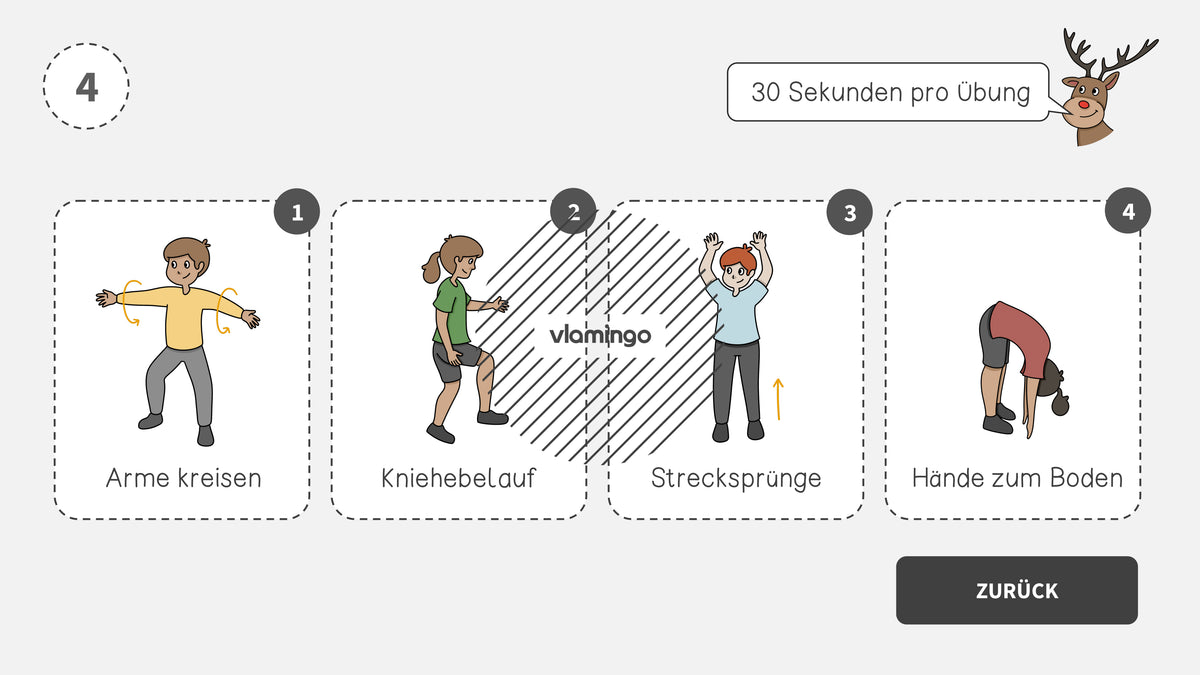 Fitness-Adventskalender für den Unterricht (Bewegungspausen)