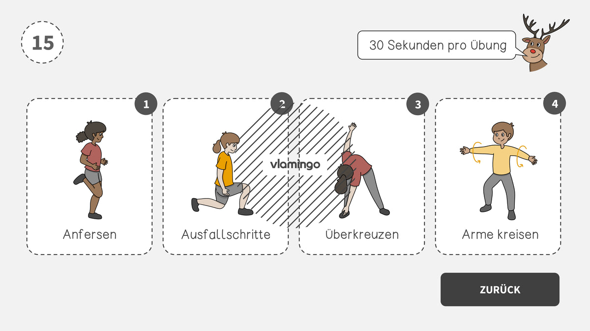 Fitness-Adventskalender für den Unterricht (Bewegungspausen)