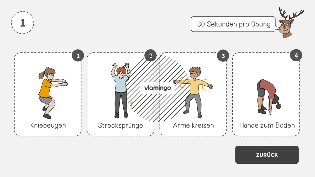 Fitness-Adventskalender für den Unterricht (Bewegungspausen)
