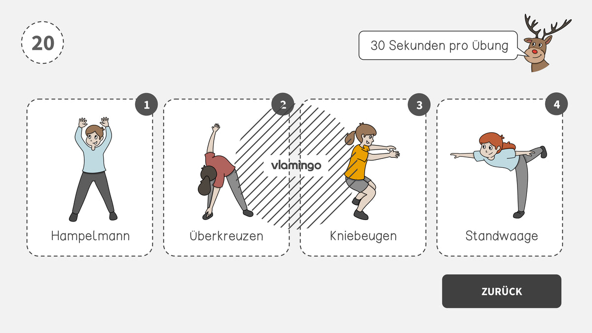 Fitness-Adventskalender für den Unterricht (Bewegungspausen)