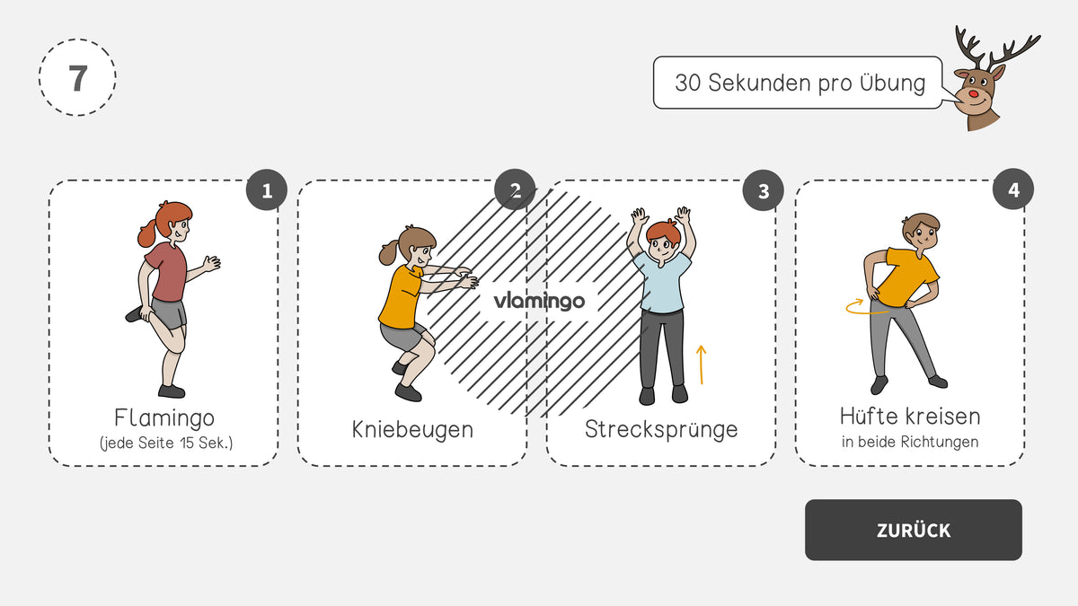 Fitness-Adventskalender für den Unterricht (Bewegungspausen)