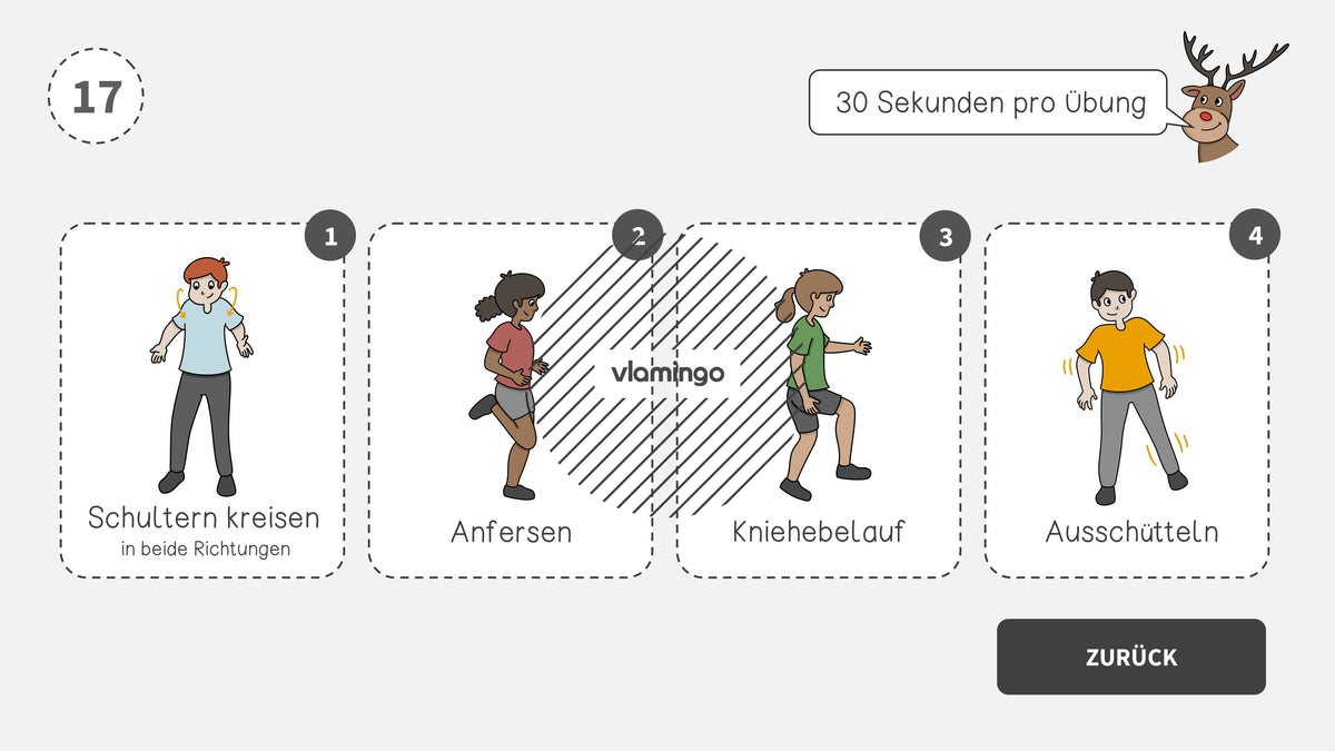 Fitness-Adventskalender für den Unterricht (Bewegungspausen)