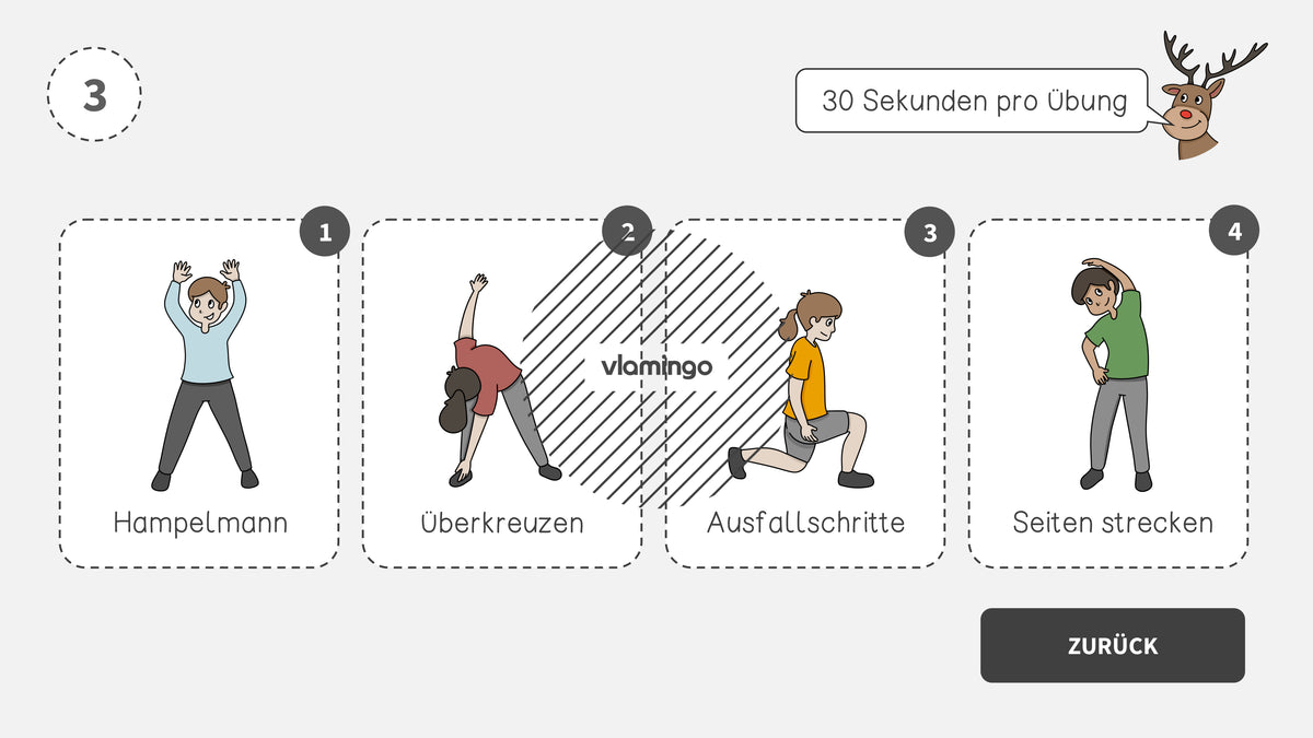 Fitness-Adventskalender für den Unterricht (Bewegungspausen)
