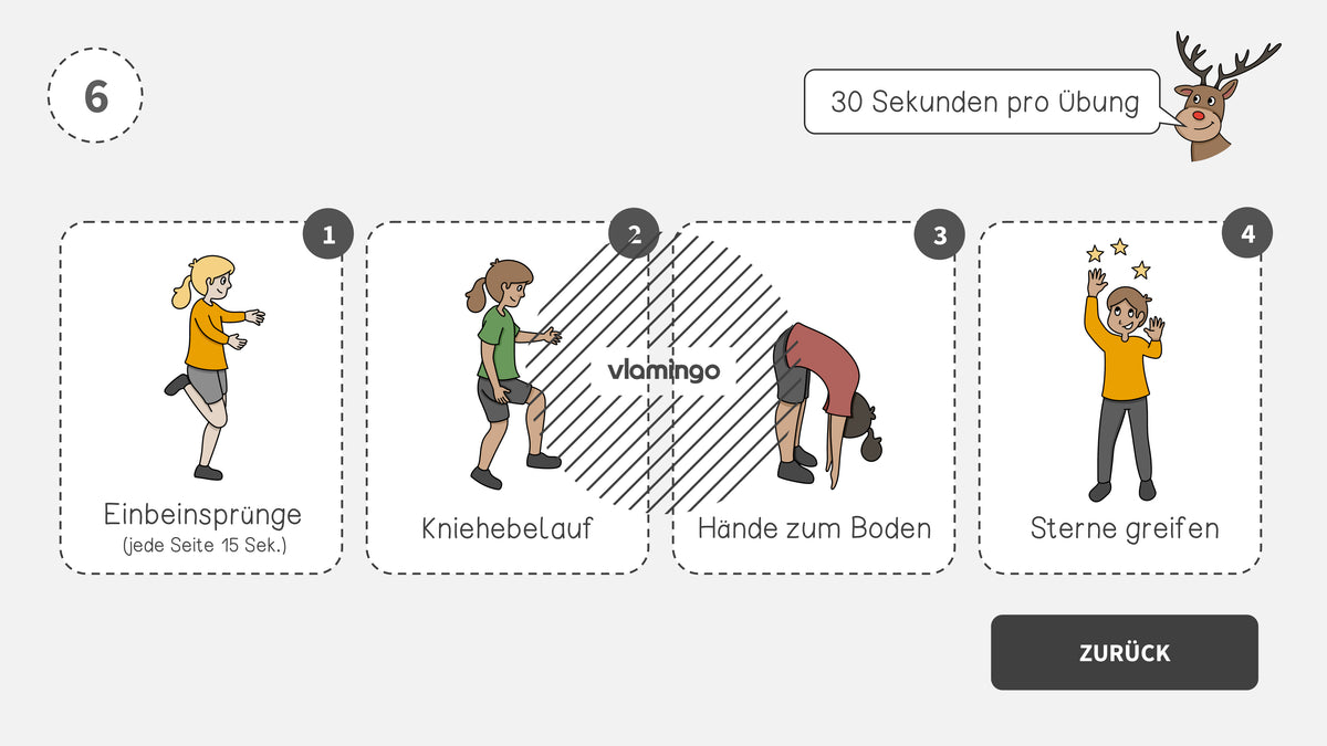 Fitness-Adventskalender für den Unterricht (Bewegungspausen)