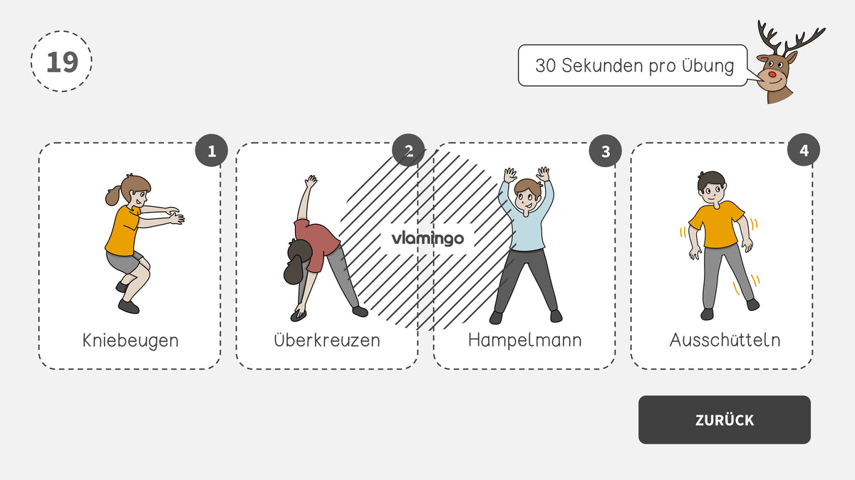 Fitness-Adventskalender für den Unterricht (Bewegungspausen)
