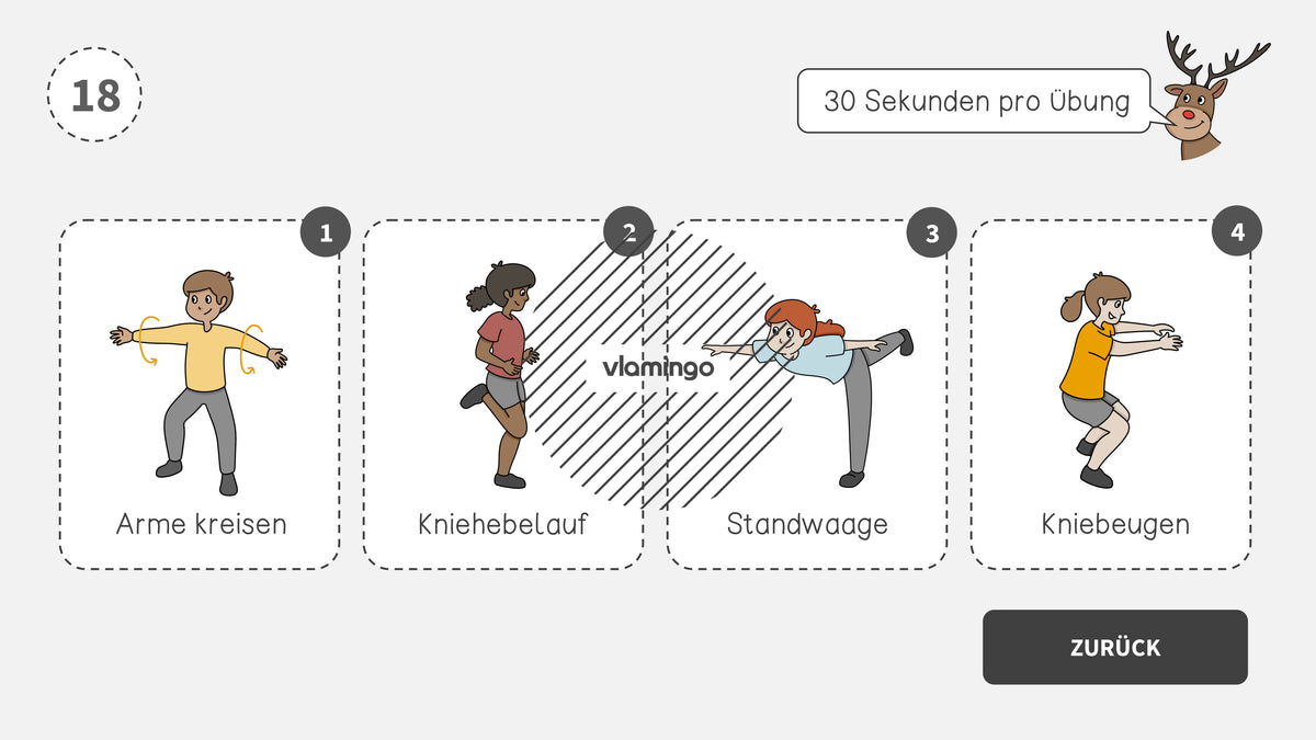 Fitness-Adventskalender für den Unterricht (Bewegungspausen)