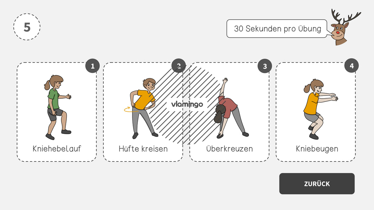 Fitness-Adventskalender für den Unterricht (Bewegungspausen)