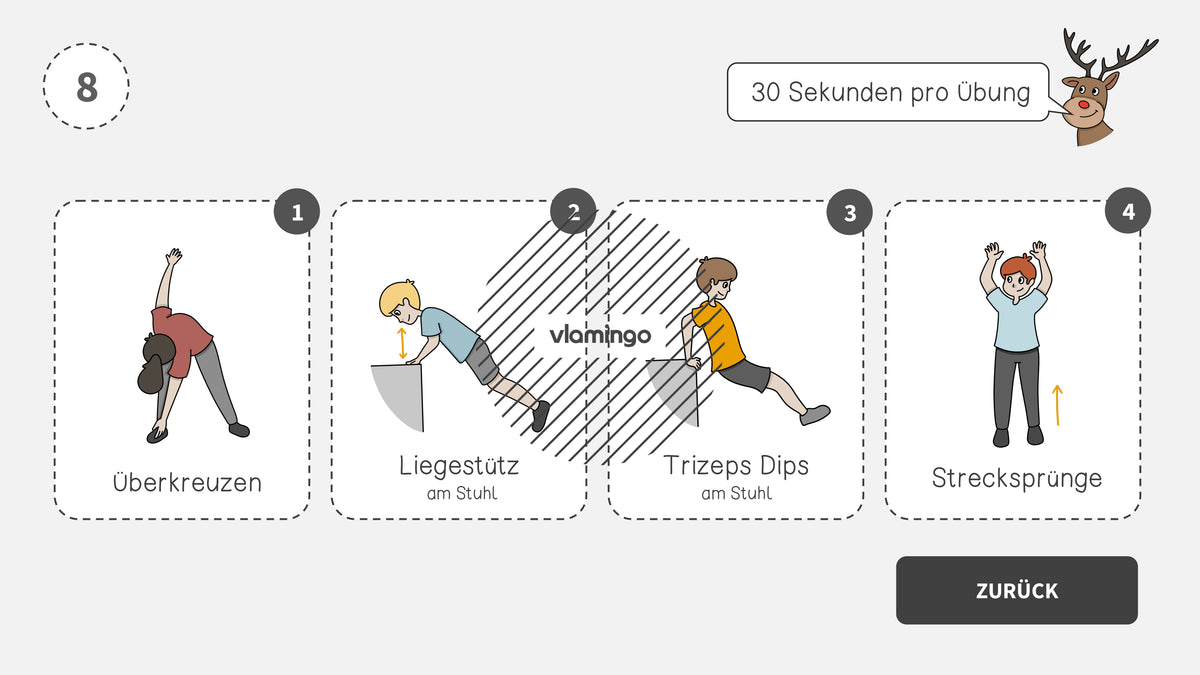 Fitness-Adventskalender für den Unterricht (Bewegungspausen)