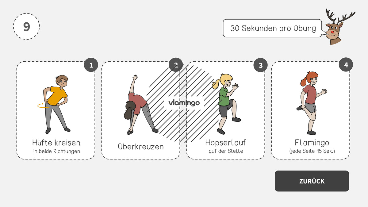 Fitness-Adventskalender für den Unterricht (Bewegungspausen)