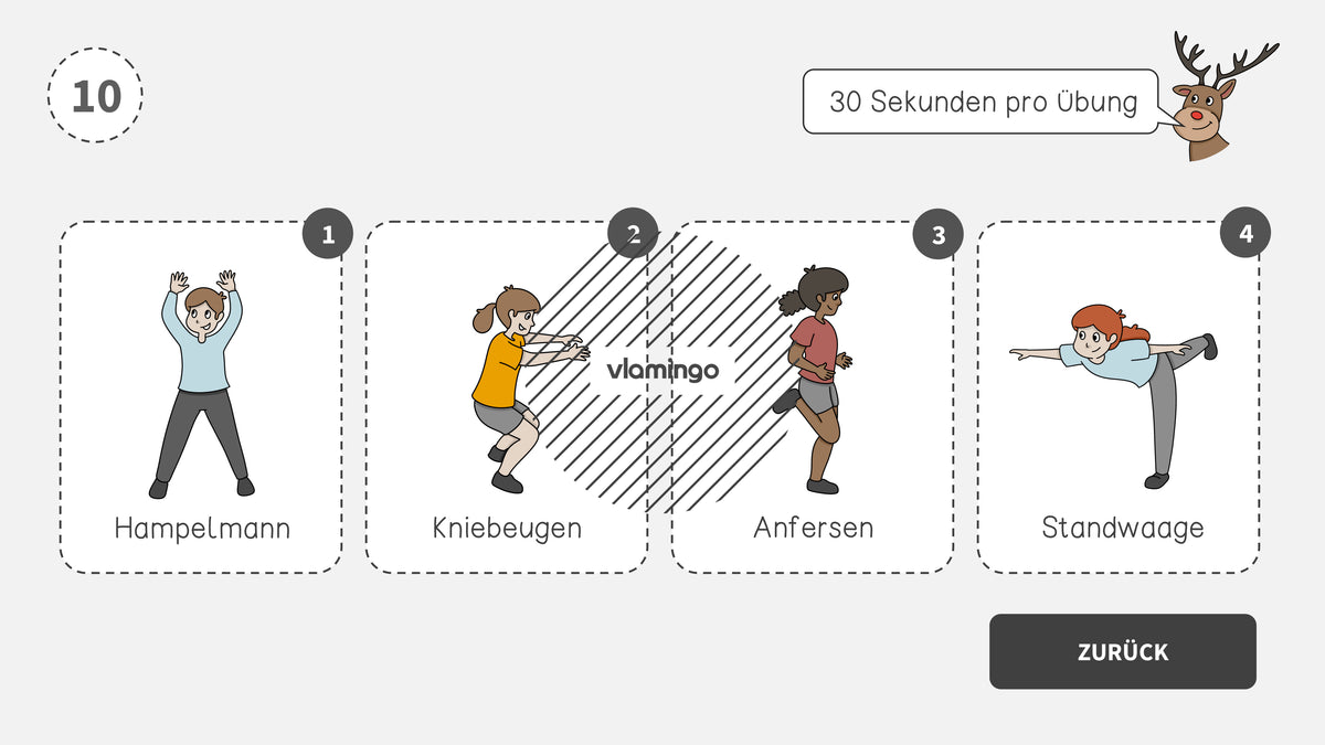 Fitness-Adventskalender für den Unterricht (Bewegungspausen)