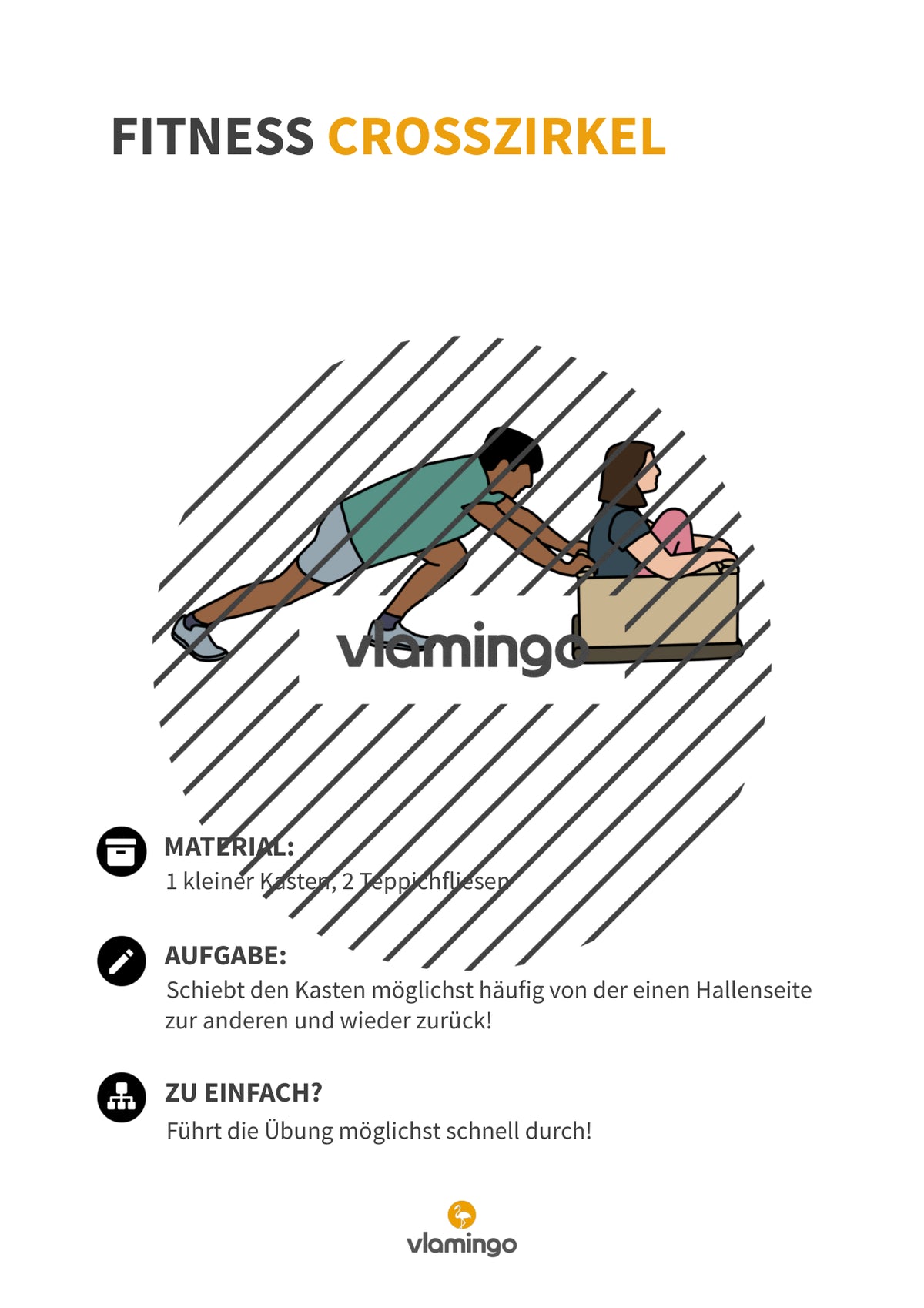 Fitness Crosszirkel: 34 Stationskarten für den Sportunterricht (Functional Training, Zirkeltraining & Fitness an Turngeräten)