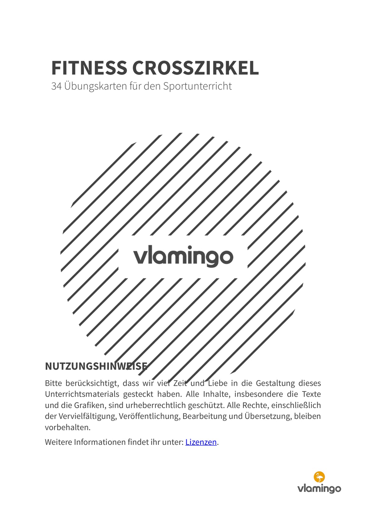 Fitness Crosszirkel: 34 Stationskarten für den Sportunterricht (Functional Training, Zirkeltraining & Fitness an Turngeräten)